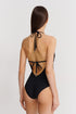 Shan Frederique Plunging One-Piece Swimsuit With Petals